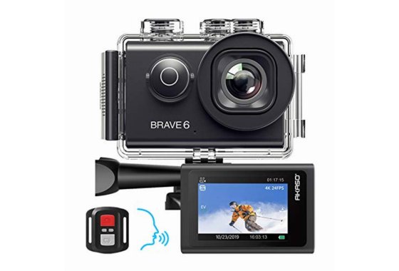 AKASO Brave 6 Plus Native 4K 30FPS 20MP WiFi Action Camera w